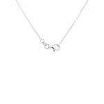 Necklace with Pendant 750/18 K White Gold with Cubic Zirconia Heart - 58SW81GZ-42