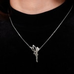 Collier 925 Silber rhodiniert Fee 42cm - AACU2340