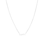 Collier mit Anhänger 925 Silber rhodiniert 42cm, Happy