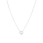 Necklace with Pendant 925 Silver rhodium-plated 42cm, Heart