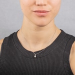 Collier mit Anhänger 925 Silber rhodiniert mit Kunstperle 5mm & Zirkonia - 332314.1