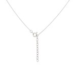 Collier Argent 925 rhodié avec perle artificielle 10mm et zircones - 332311.1