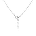 Necklace with Pendant 925 Silver rhodium-plated with Cubic Zirconia 4 Prongs Ø 4.75mm - 332160.1