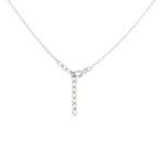 Necklace with Pendant 925 Silver rhodium-plated with Cubic Zirconia 4 Prongs Ø 5.5mm - 332102.1