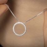 Necklace with Pendant 925 Silver rhodium-plated with Cubic Zirconia 43cm - 302585.1