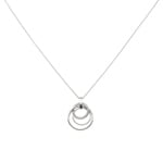 Necklace with Pendant 925 Silver rhodium-plated with Cubic Zirconia 43cm - S10.55111