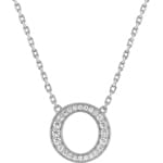 Necklace with Pendant 925 Silver rhodium-plated with Cubic Zirconia 43cm - 332206.1