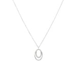 Necklace with Pendant 925 Silver rhodium-plated with Cubic Zirconia 43cm - 332301.1