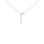 Necklace with Pendant 925 Silver rhodium-plated with Cubic Zirconia 43cm - 332301.1
