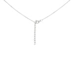 Collier mit Anhänger 925 Silber rhodiniert mit Zirkonia 43cm - 332283.1
