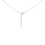 Collier 925 Silber rhodiniert Herz mit Zirkonia 43cm - 332321.1