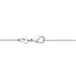 Necklace with Pendant 925 Silver rhodium-plated with Cubic Zirconia 45cm - KE-873348-925