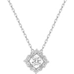 Collier mit Anhänger 925 Silber rhodiniert mit Zirkonia pavé 43cm - 332318.1