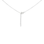 Collier 925 Silber rhodiniert Herz mit Zirkonia pavé 43cm - ASCV88Z40
