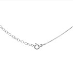 Collier mit Herzanhänger 925 Silber rhodiniert mit Zirkonia - KE925001