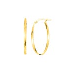 Hoop Earrings 375/9 K Yellow Gold 17 x 33mm