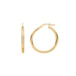 Hoop Earrings 375/9 K Yellow Gold 2.0mm Ø 20mm - 650067.5