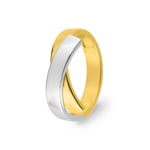 Damenring 750/18 K Gelbgold bicolor
