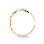 Damenring 750/18 K Gelbgold bicolor - 1.7050.03