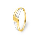 Ring 750/18 K Yellow Gold Two-tone - 1.7057.03