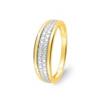Ring 750/18 K Yellow Gold Two-tone - 1.7237.03