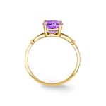 Bague or jaune 750/18 ct avec améthyste - 1605.4A