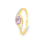 Ring 750/18 K Yellow Gold with oval Amethyst - 1.3087.A3