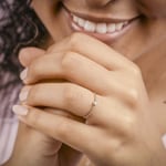 Damenring 750/18 K Gelbgold mit Diamant 0.03 ct H/si by CHRISTIAN - RI-101011-GG