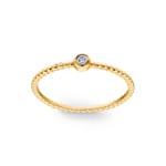 Damenring 750/18 K Gelbgold mit Diamant 0.03 ct H/si by CHRISTIAN - RI-101011-GG