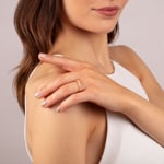 Bague or jaune 750/18 ct avec diamants 0.25 ct H/si - CG009