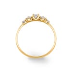 Bague or jaune 750/18 ct avec diamants 0.25 ct H/si - CG009