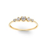 Bague or jaune 750/18 ct avec diamants 0.25 ct H/si - CG009
