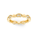 Ring 750/18 K Yellow Gold with Diamonds 0.27 ct H/si - RO25GG