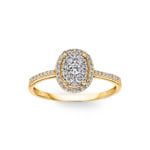 Ring 750/18 K Yellow Gold with Diamonds 0.29 ct H/si - RI-55351-GG