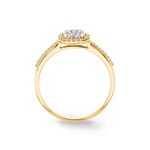 Ring 750/18 K Yellow Gold with Diamonds 0.29 ct H/si - RI-55351-GG