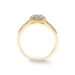 Damenring 750/18 K Gelbgold mit Diamanten 0.30ct H/si - RI-55311-GG