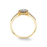 Ring 750/18 K Yellow Gold with Diamonds 0.35 ct H/si - RI-55381-GG