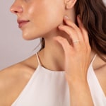 Damenring 750/18 K Gelbgold mit Diamanten 0.42 ct H/si - CG001