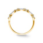 Damenring 750/18 K Gelbgold mit Diamanten 0.42 ct H/si - CG001