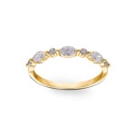Damenring 750/18 K Gelbgold mit Diamanten 0.42 ct H/si - CG001