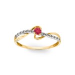 Ring 750/18 K Yellow Gold with Ruby - 08PE57BR