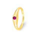 Damenring 750/18 K Gelbgold mit Rubin