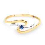 Ring 750/18 K Yellow Gold with Sapphire 0.07ct. - IK025BS