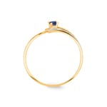 Bague or jaune 750/18 ct avec saphir - 1705S