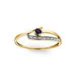 Ring 750/18 K Yellow Gold with Sapphire - 1714S