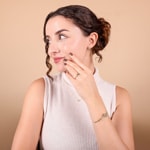 Ring 750/18 K Yellow Gold with Sapphire - 1714S