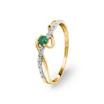 Ring 750/18 K Yellow Gold with Emerald