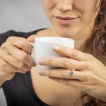 Damenring 750/18 K Gelbgold mit Smaragd und Diamanten 0.09 ct H/si - RI-46607-SMA-GG