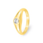 Damenring 750/18 K Gelbgold mit Zirkonia