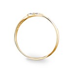 Bague or jaune 750/18 ct Fantaisie avec zircones - 1.3077.Z3